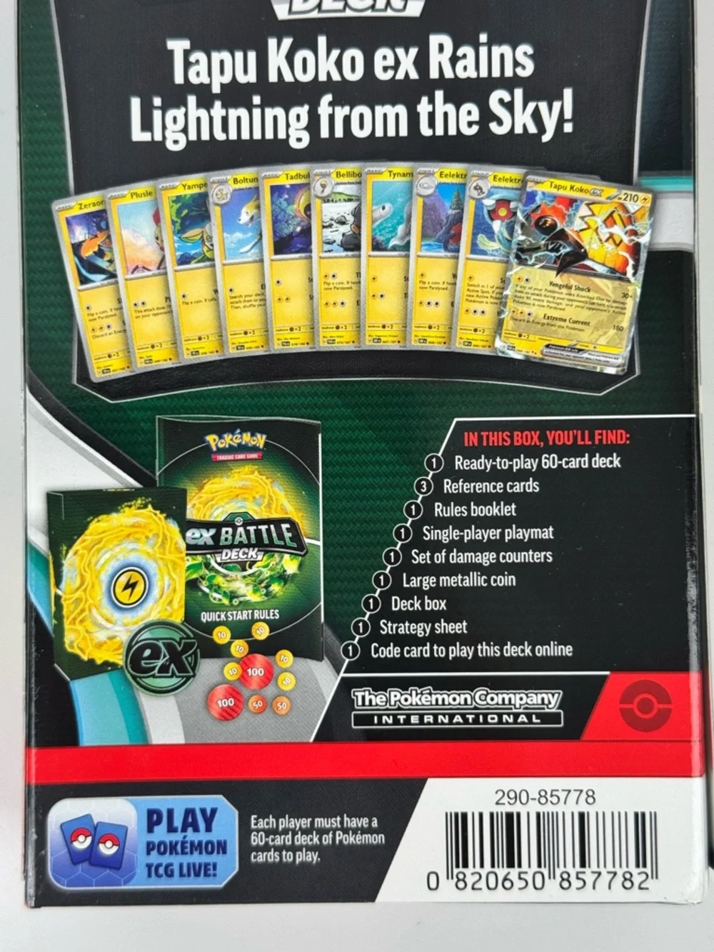 Pokémon ex Battle Deck Bundle Tapu Koko & Iron Leaves NEW Sealed TCG Set of 2